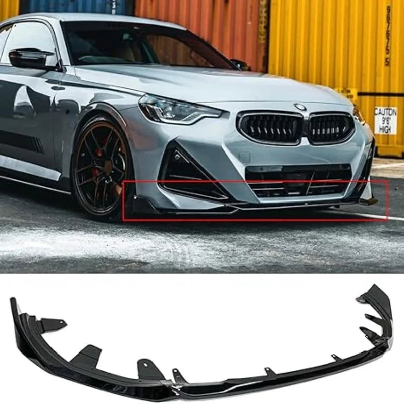 MP Style Gloss Black Front Lip | BMW G42 2 Series