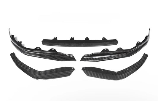 Dry Carbon Fiber 5-Piece M Performance Style Front Lip | BMW 3-Series (G20 Pre-LCI)