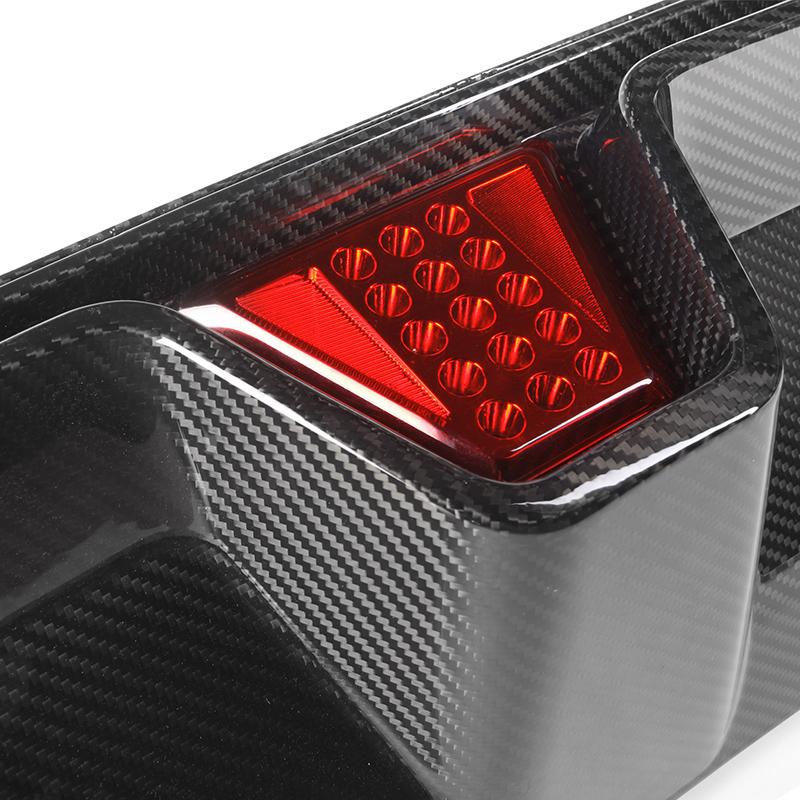 CS Style LED Carbon Fiber Rear Diffuser | BMW F90 M5 (2018–2023)
