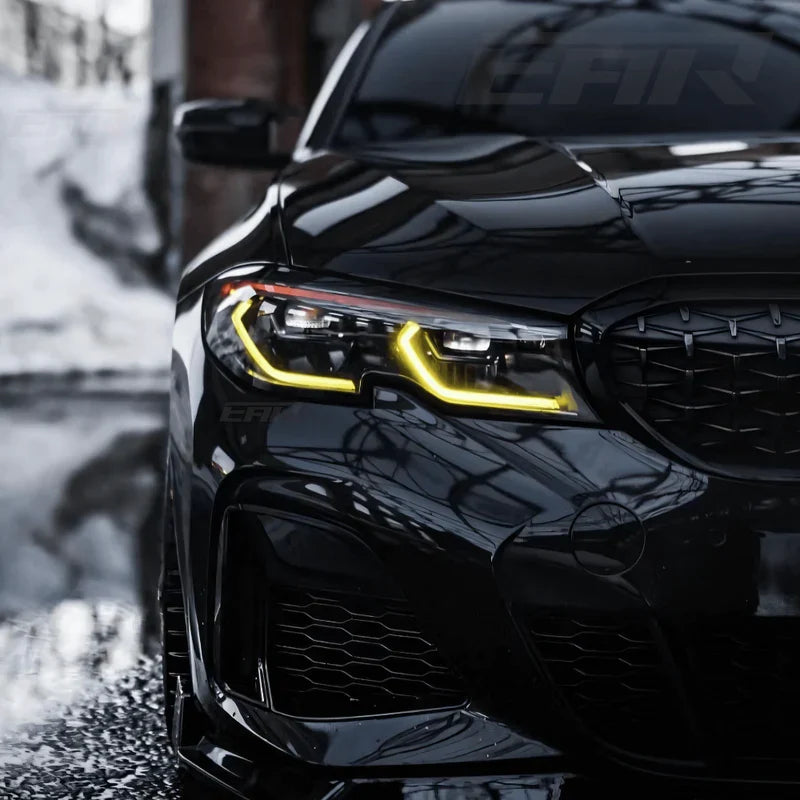 CSL Style Yellow DRL Modules | BMW 3-Series (G20 Pre-LCI Laser Headlights)