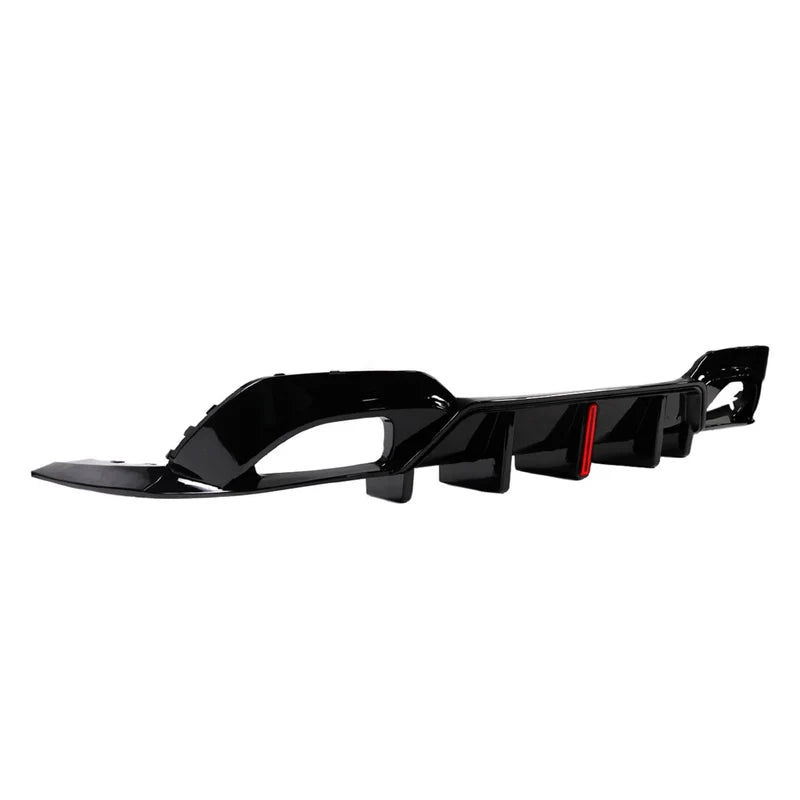 F1 Style Gloss Black LED Rear Diffuser | BMW 3-Series (G20 Pre-LCI M Sport)