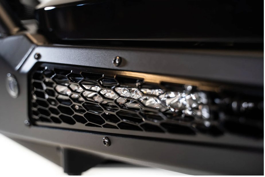 HoneyBadger Style Front Bumper with Top Hoop for 2021-2024 Ford F-150 Raptor & Raptor R