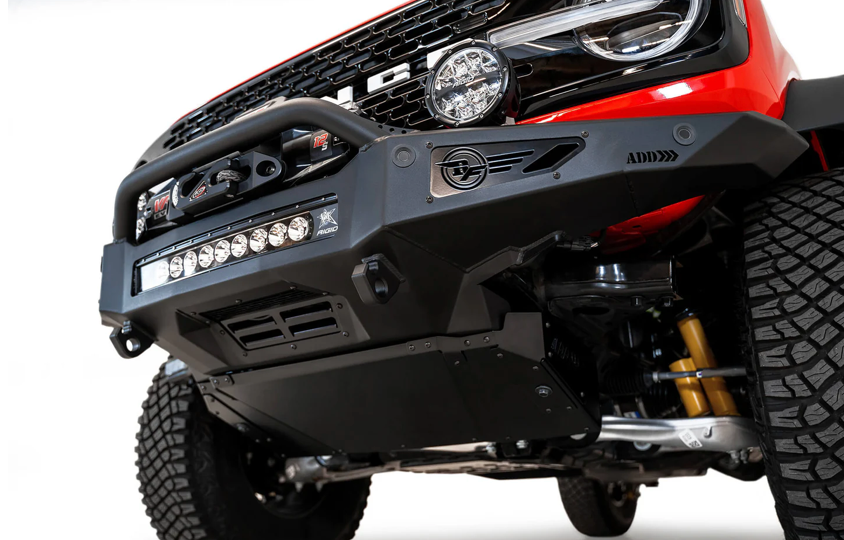 2021-2024 Ford Bronco Rock Defender Winch Style Front Bumper