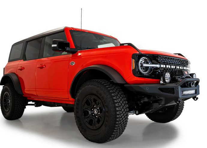 2021-2024 Ford Bronco Rock Defender Winch Style Front Bumper