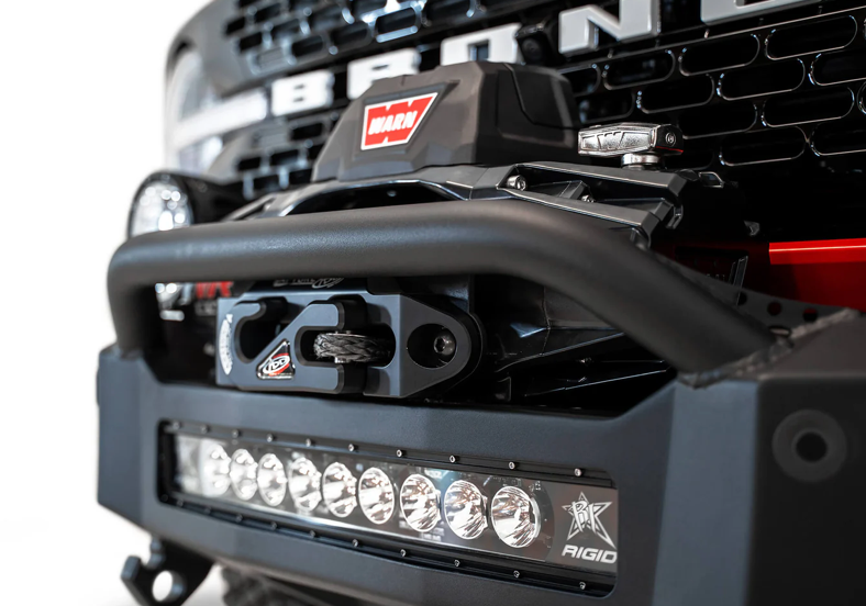 2021-2024 Ford Bronco Rock Defender Winch Style Front Bumper
