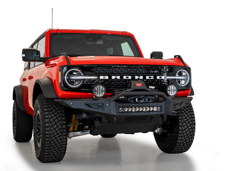 2021-2024 Ford Bronco Rock Defender Winch Style Front Bumper