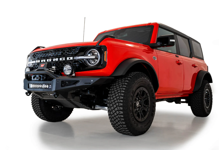 2021-2024 Ford Bronco Rock Defender Winch Style Front Bumper
