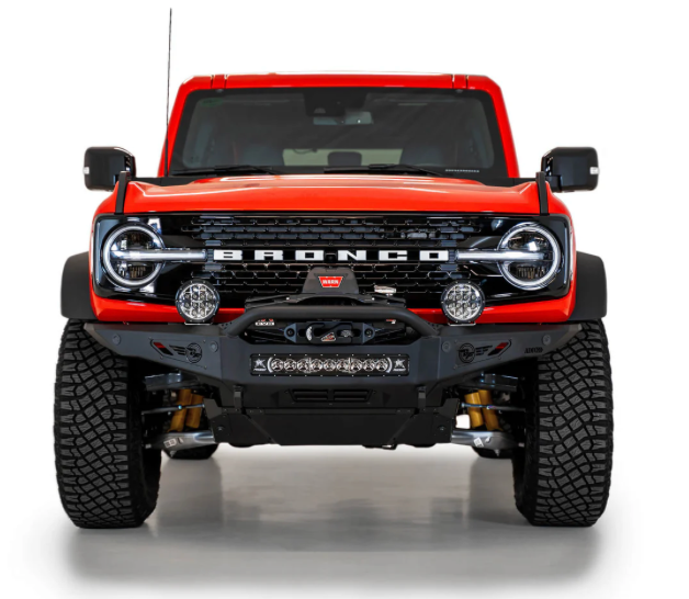 2021-2024 Ford Bronco Rock Defender Winch Style Front Bumper