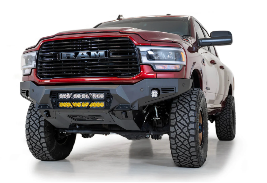 2019-2023 RAM 2500/3500 Bomber Series Front Bumper – Dual 20” Light Bars
