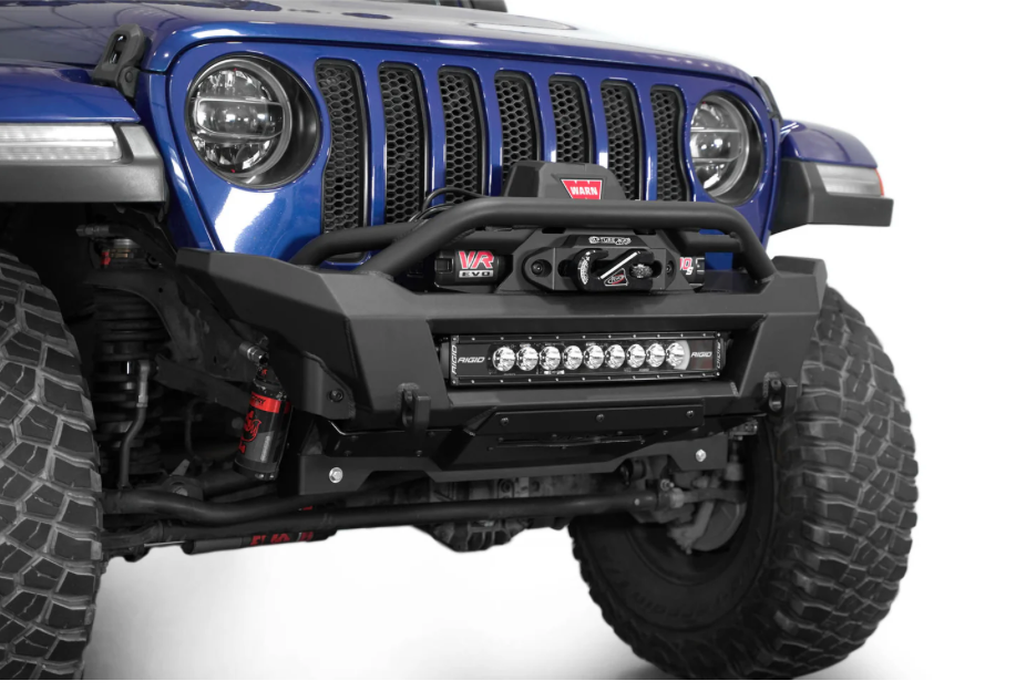 2018-2024 Jeep JL/JT Phantom Style Stubby Front Bumper with Integrated Winch Mount