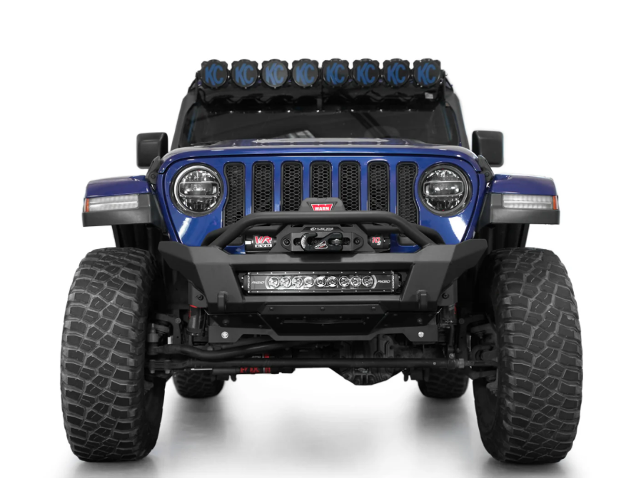 2018-2024 Jeep JL/JT Phantom Style Stubby Front Bumper with Integrated Winch Mount