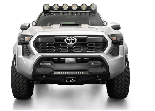 2024+ Toyota Tacoma Tactical Stealth Winch Front Bumper with Top Hoop and Center Mount
