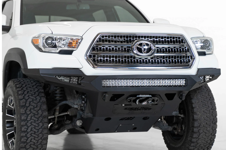 2016-2023 Toyota Tacoma Tactical Stealth Off-Road Winch Front Bumper