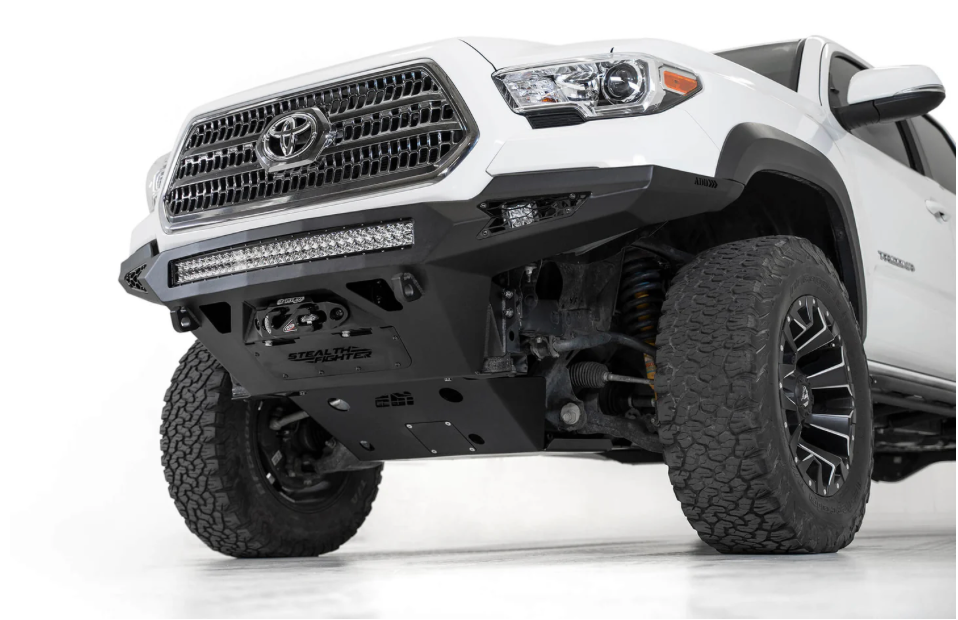 2016-2023 Toyota Tacoma Tactical Stealth Off-Road Winch Front Bumper
