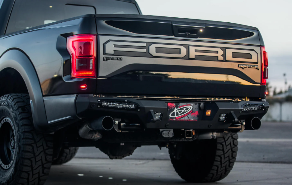 2017-2020 Ford Raptor HoneyBadger Design 10" Lights Rear Bumper