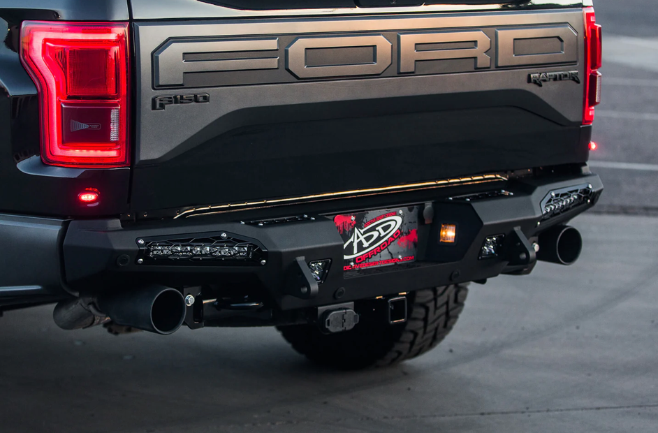 2017-2020 Ford Raptor HoneyBadger Design 10" Lights Rear Bumper