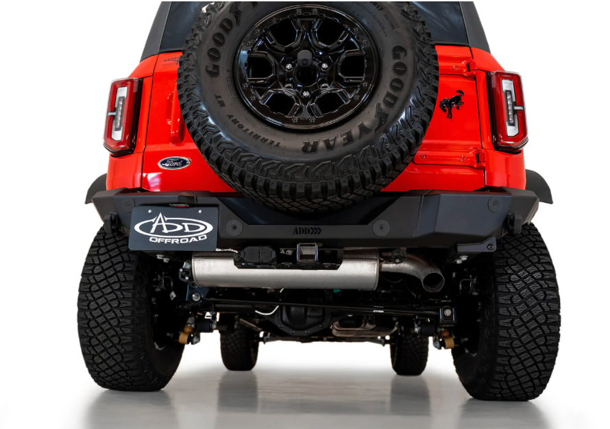 2021-2024 Ford Bronco Rock Defender Design Rear Bumper