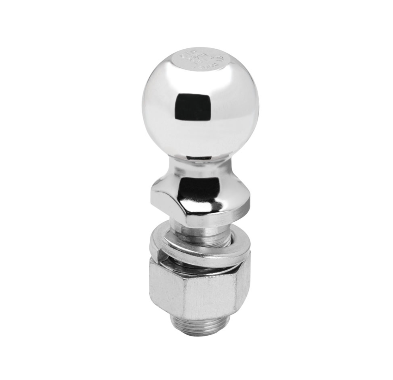 Trailer Hitch Ball | 2-5/16 Inch Diameter | 12,000 lbs. Capacity | 1-1/4 Inch Shank Diameter | 2-3/4 Inch Shank Length | Chrome Finish