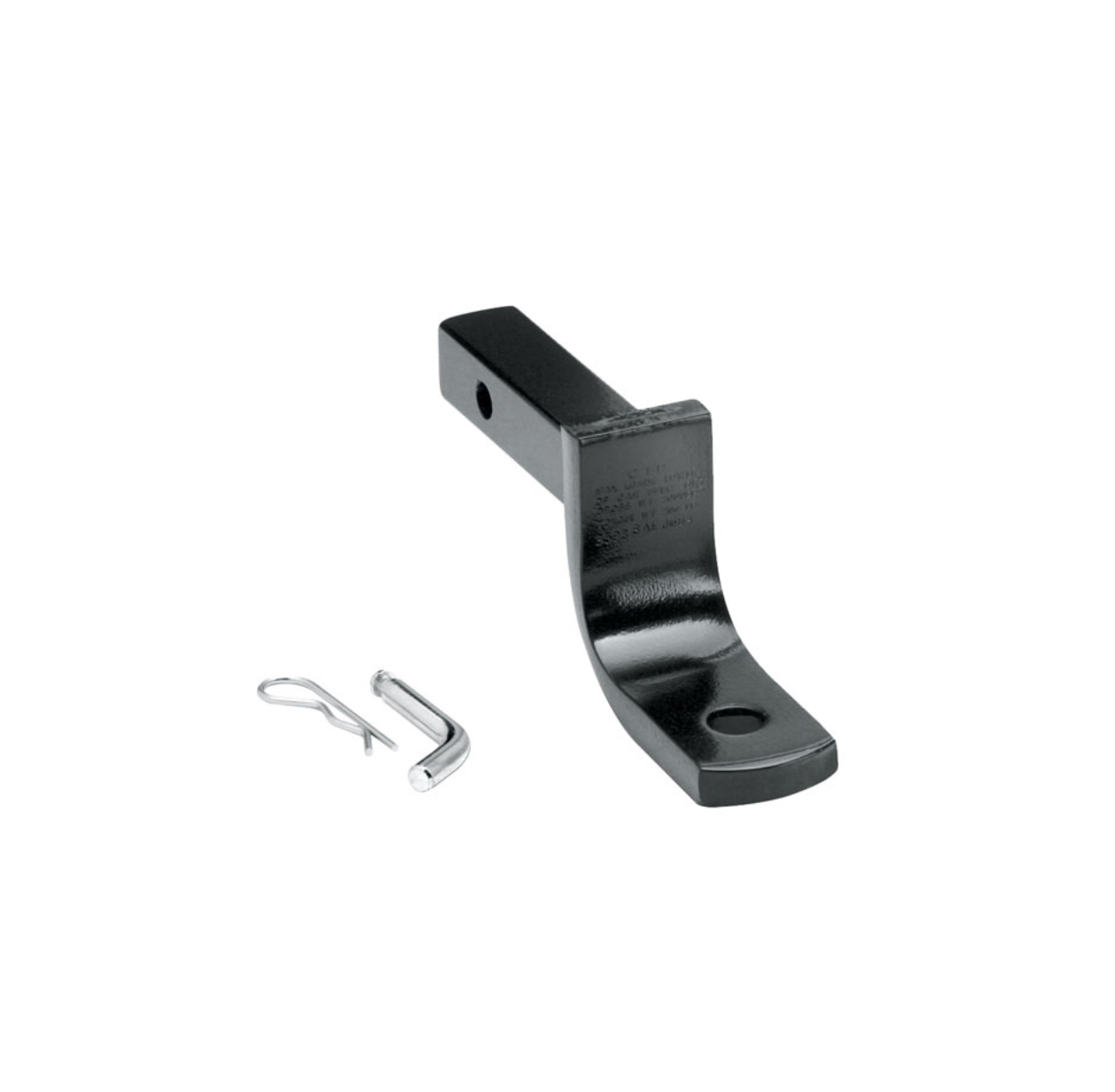 Trailer Hitch Ball Mount | 1-1/4 Inch Square Receiver, 2.75 Inch Drop & Rise, 2,000 lbs Capacity, Includes Pin & Clip, Black