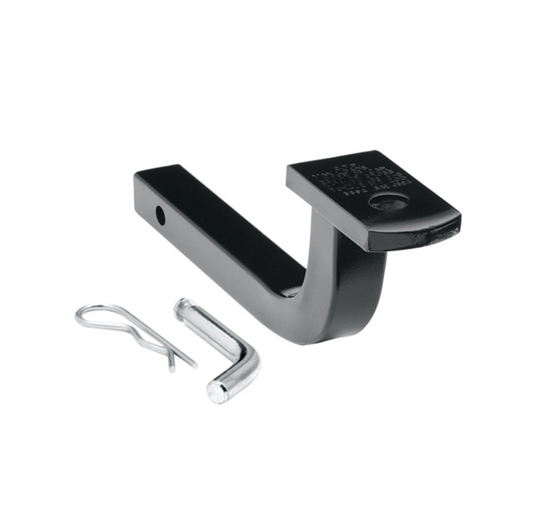 Trailer Hitch Ball Mount | 1-1/4 Inch Square Receiver, 1.25 Inch Rise, 2,000 lbs Capacity | Includes Pin & Clip | Black