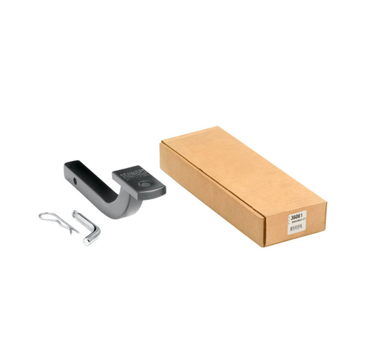 Trailer Hitch Ball Mount | Fits 1-1/4 Inch Square Receiver | 3.125 Inch Rise | 3,500 lbs. Capacity | Includes Pin & Clip | Black