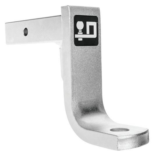 Trailer Hitch Ball Mount | Fits 2 Inch Square Receiver | 8 Inch Drop | 7 Inch Rise | 12,000 lbs. Capacity | Zinc