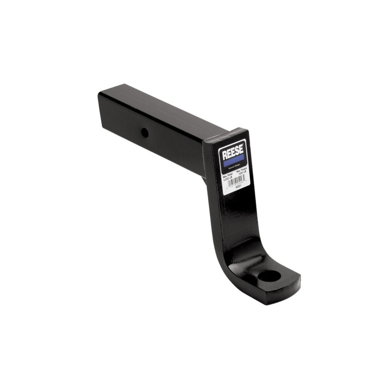 Trailer Hitch Ball Mount | Fits 2-1/2 Inch Square Receiver | 7.75 Inch Drop | 13,000 lbs. Capacity | Black