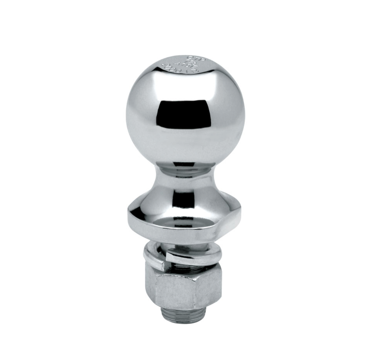 Trailer Hitch Ball | 2 Inch Diameter | 3,500 lbs. Capacity | 3/4 Inch Shank Diameter | 1-9/16 Inch Shank Length | Chrome