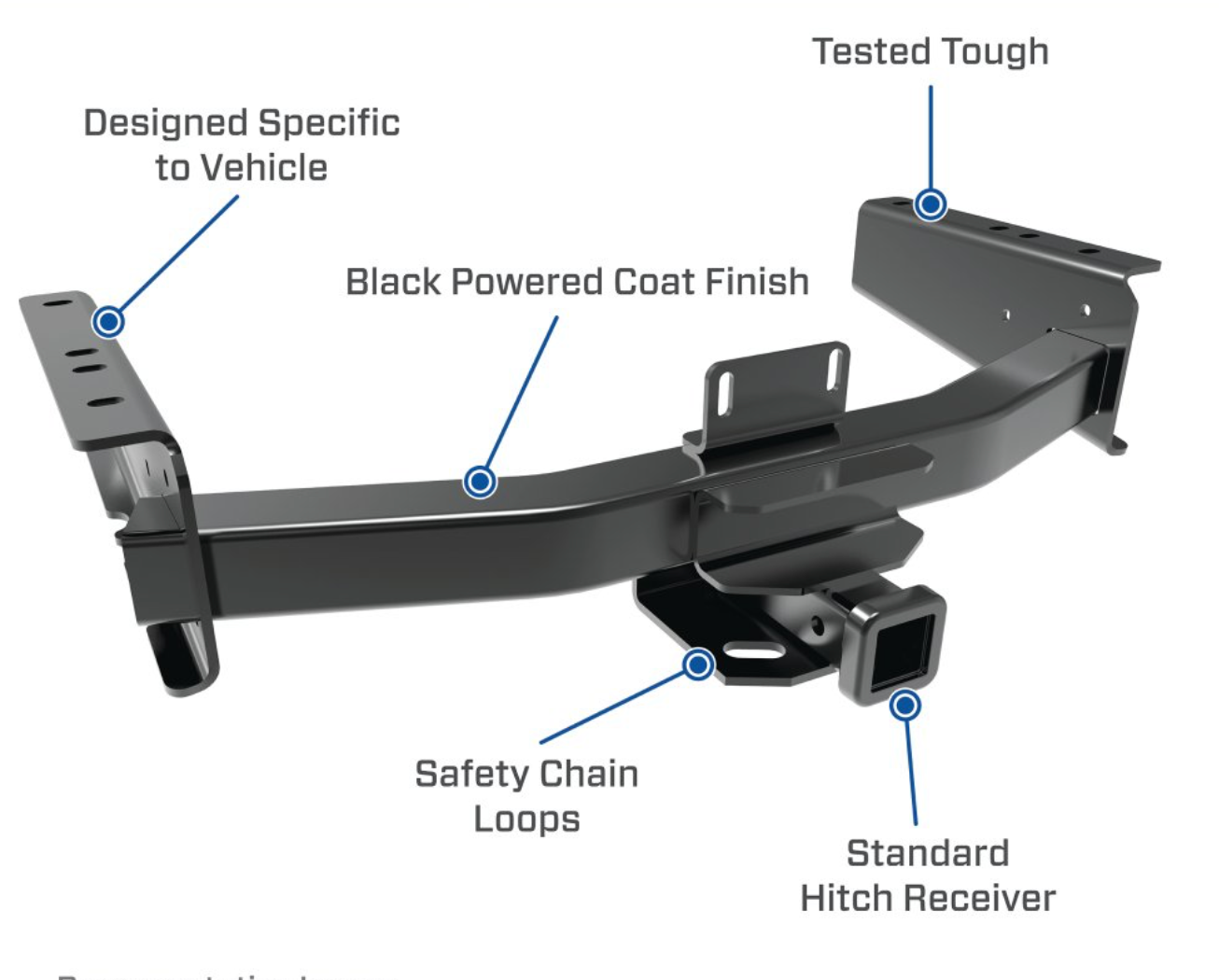 Ultra Frame Class 5 Trailer Hitch | 2-Inch Square Receiver | Black | Fits Compatible with Ram 3500 (2011-2025) Ram 2500 (2011-2025) Ram 3500 (2003-2010) Ram 2500 (2003-2010) Ram 1500 (2003-2008)