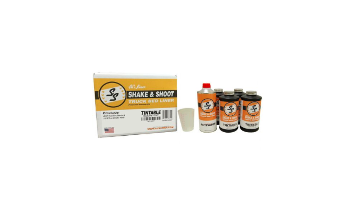 SHAKE & SHOOT TINTABLE 4 QT SPRAY-IN BED LINER
