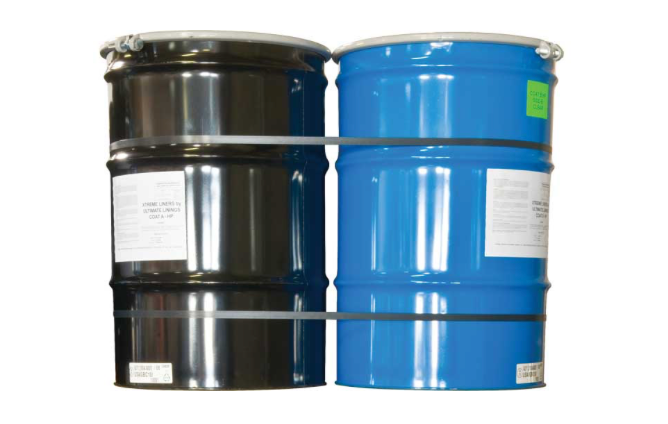 ULTIMATE LININGS HIGH PRESSURE BLACK RESIN SPRAY-IN BED LINER (BLUE DRUM)