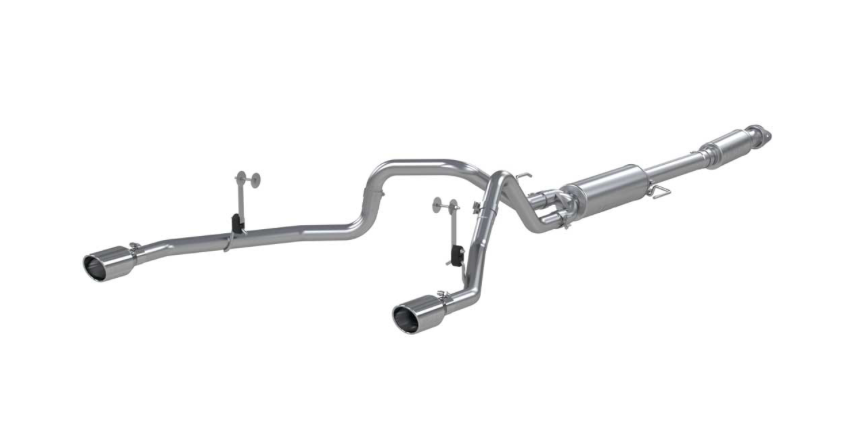 2021-2025 FORD F-150 V6 2.7L/3.5L ECOBOOST 5.0L ALUMINIZED 3 IN CAT-BACK 2.5 IN DUAL SPLIT REAR EXHAUST
