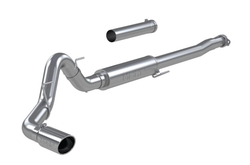 2021-2025 FORD F150 2.7L/3.5L V6 4 IN CAT BACK SINGLE SIDE RACE VERSION ALUMINIZED STEEL