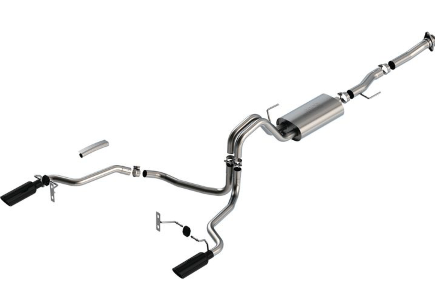 2024-2025 FORD F-150 5.0L V8 2DR RC SB SS CAT-BACK S-TYPE EXHAUST SYSTEM Standard Cab Pickup