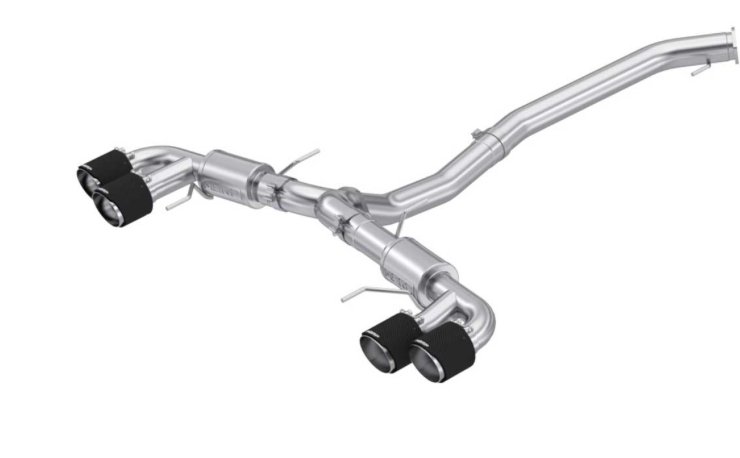 2009-2024 NISSAN GTR 3.8L SS 3.5 IN CAT-BACK EXHAUST SYSTEM QUAD CARBON FIBER TIPS