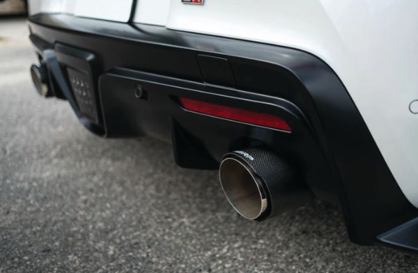 2020-2025 TOYOTA SUPRA 3.0L SS 3 IN CAT-BACK DUAL REAR W/CARBON FIBER TIPS