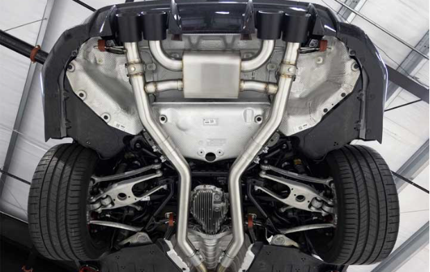 2021-2025 BMW M3/M4 VALVED AXLE BACK EXHAUST, QUAD 4.5IN TIPS, 304SS, POLISHED