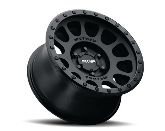 MR305 NV 18X9 -12MM OFFSET 6X5.5 108MM CB GLOSS/MATTE BLACK (Check Description For Vehicles This Fits)