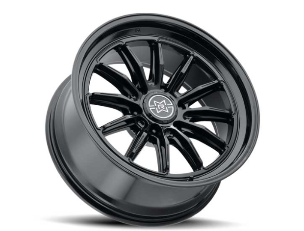 MR803, 20X10, -18MM OS, 6X5.5, 106.25MM CB, GLOSS BLACK (Check Description For Vehicles This Fits)