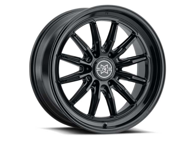 MR803, 20X10, -18MM OS, 6X5.5, 106.25MM CB, GLOSS BLACK (Check Description For Vehicles This Fits)