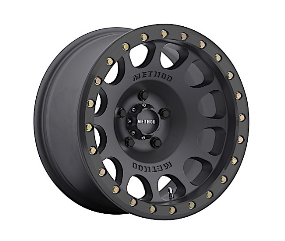 MR105, BEADLOCK WHEEL, 17X9.0, 3.5IN B/S, -38MM O/S, 5X5.00 BP, MATTE BLACK FINISH (Check Description For Vehicles This Fits)