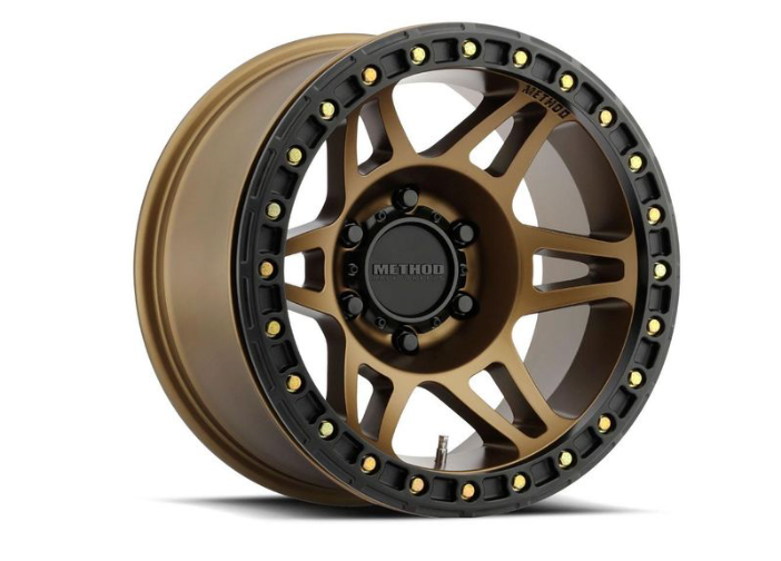 MR106 BEADLOCK 17X9 -44MM O/S 5X5 METHOD BRONZE W/ BH-H24125 (Check Description For Vehicles This Fits)