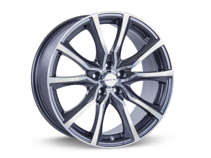 CONTOUR 17X7.5 5X114.3 ET40 CB73.1 GUNMETAL MACHINED (2008-2013 Infinity G37/Universal)