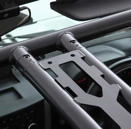 2011-2017 JEEP WRANGLER & 2018 JEEP WRANGLER JK 4DR SRC 6-PC ROLL CAGE KIT; SATIN BLACK POWDERCOAT