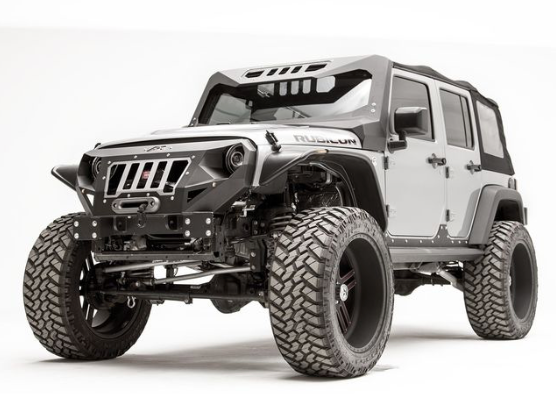 2007-2017 JEEP WRANGLER & 2018 JEEP WRANGLER JK FRONT VICOWL MATTE BLACK