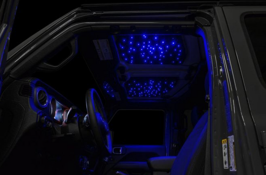 2018-2024 JEEP WRANGLER & 2020-2024 JEEP GLADIATOR LIGHTING STARLINER COLORSHIFT FIBER OPTIC HARDTOP HEADLINER