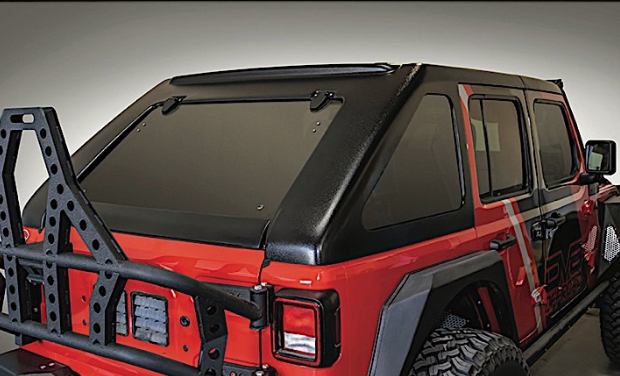 2018-2021 JEEP WRANGLER 4DR 2PC HARD TOP - (RAZOR FAST BACK)(NO WIPER, NO DEFROST)