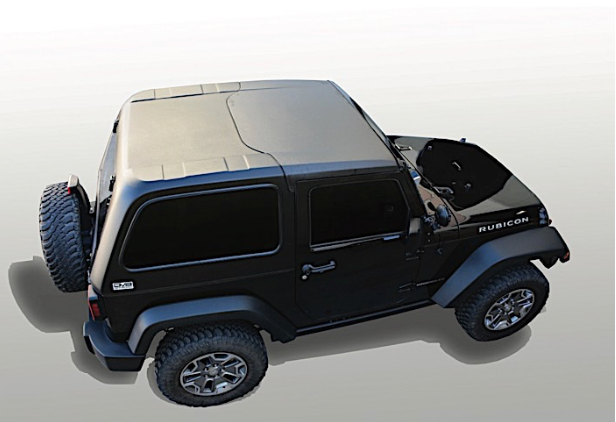 2007-2017 JEEP WRANGLER & 2018 JEEP WRANGLER JK 2DR 2PC HARD TOP - (FAST BACK)(NO DEFROST, NO WIPER)