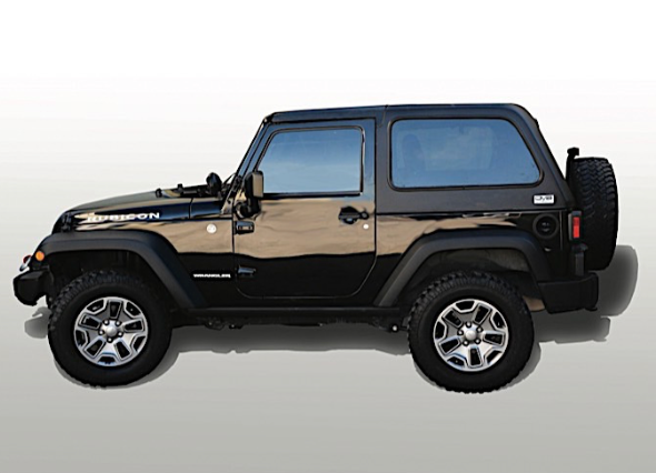 2007-2017 JEEP WRANGLER & 2018 JEEP WRANGLER JK 2DR 2PC HARD TOP - (FAST BACK)(NO DEFROST, NO WIPER)