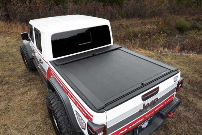 2020-2025 JEEP GLADIATOR 5FT W/TRAIL RAIL SYSTEM M-SERIES MANUAL RETRACTABLE TONNEAU COVER